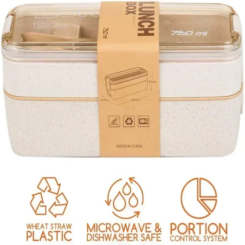 3-In-1 Eco-Friendly Bento Box