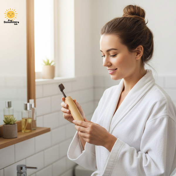 Natural Bamboo Toothbrush Travel Case