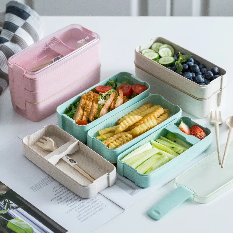 3-In-1 Eco-Friendly Bento Box