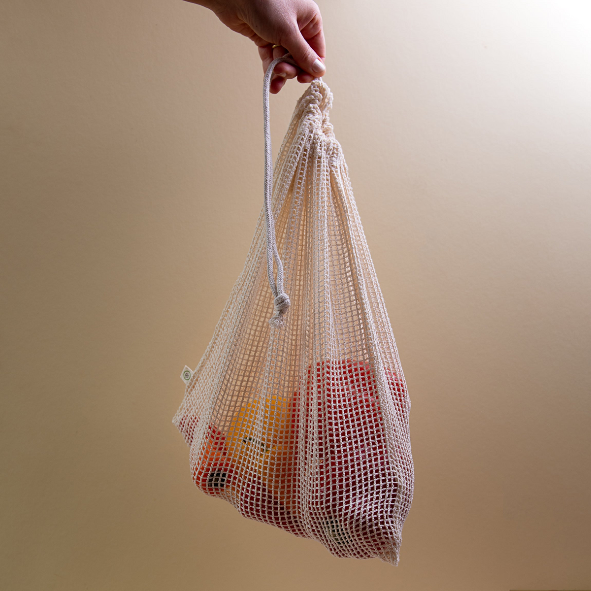 3Pcs Durable Cotton Mesh String Bag Set
