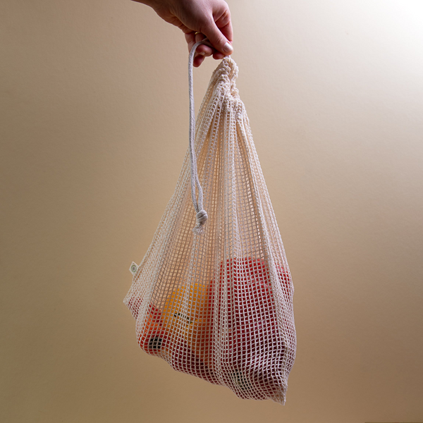 3Pcs Durable Cotton Mesh String Bag Set