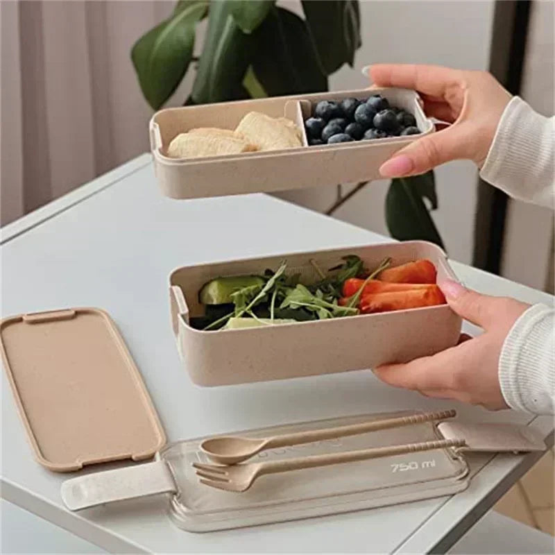3-In-1 Eco-Friendly Bento Box