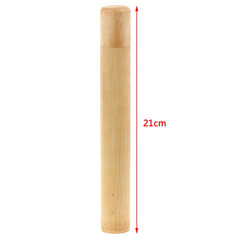 Natural Bamboo Toothbrush Travel Case