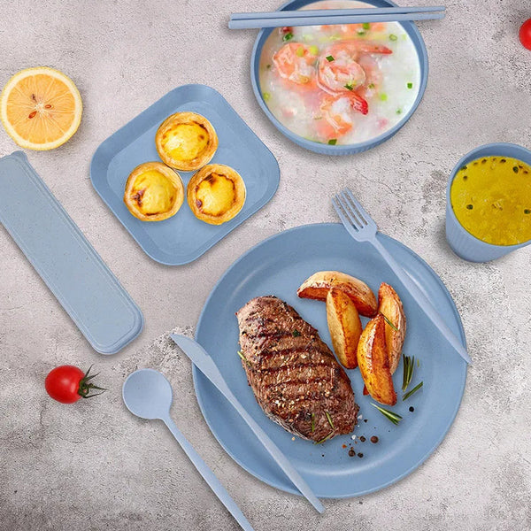 36Pcs Eco Friendly Tableware Set