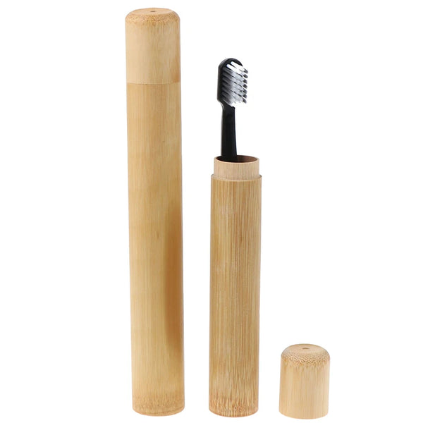 Natural Bamboo Toothbrush Travel Case