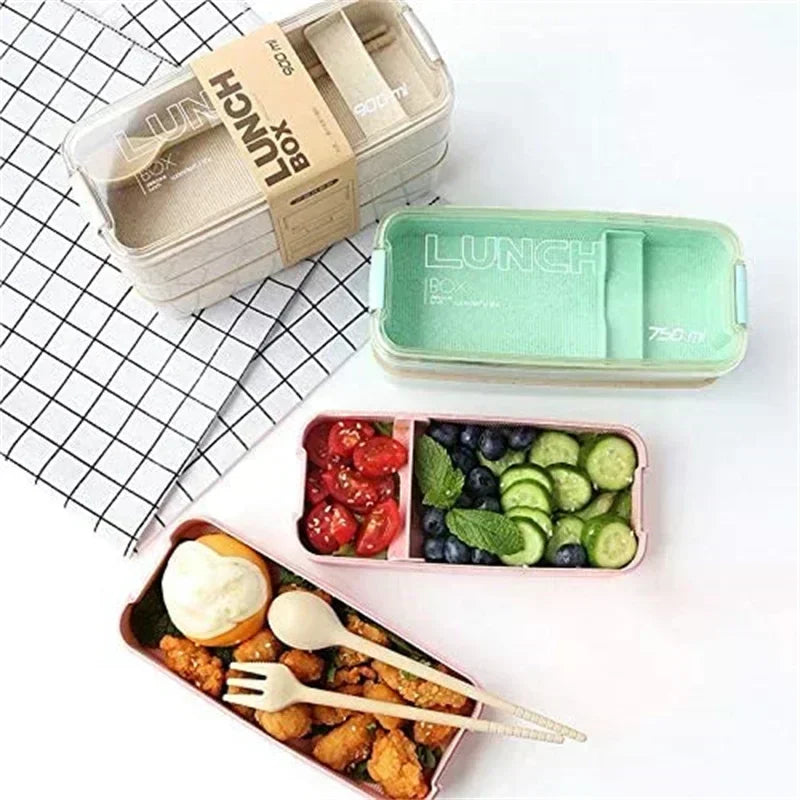 3-In-1 Eco-Friendly Bento Box