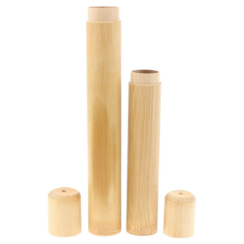 Natural Bamboo Toothbrush Travel Case