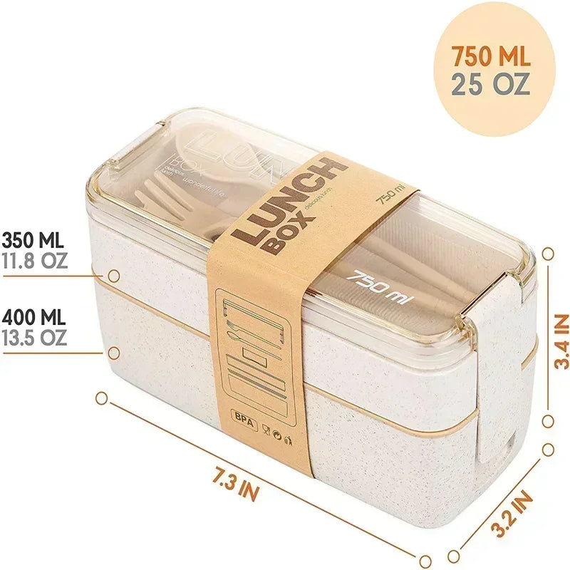 3-In-1 Eco-Friendly Bento Box
