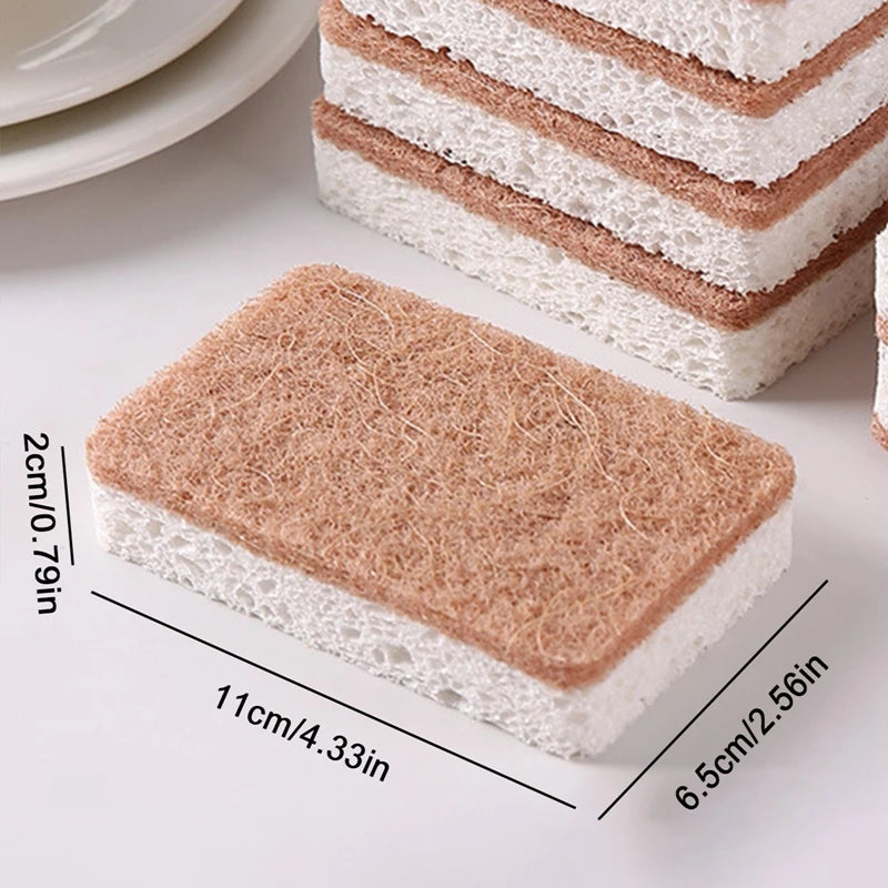 5Pcs Natural Scrub Sponge Set
