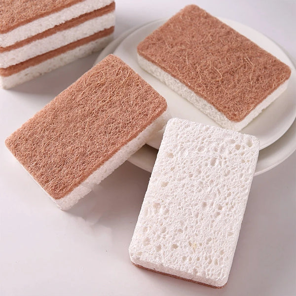 5Pcs Natural Scrub Sponge Set