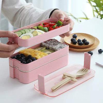 3-In-1 Eco-Friendly Bento Box