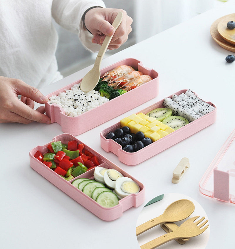 3-In-1 Eco-Friendly Bento Box