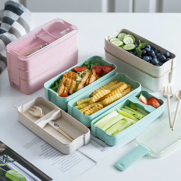 3-In-1 Eco-Friendly Bento Box